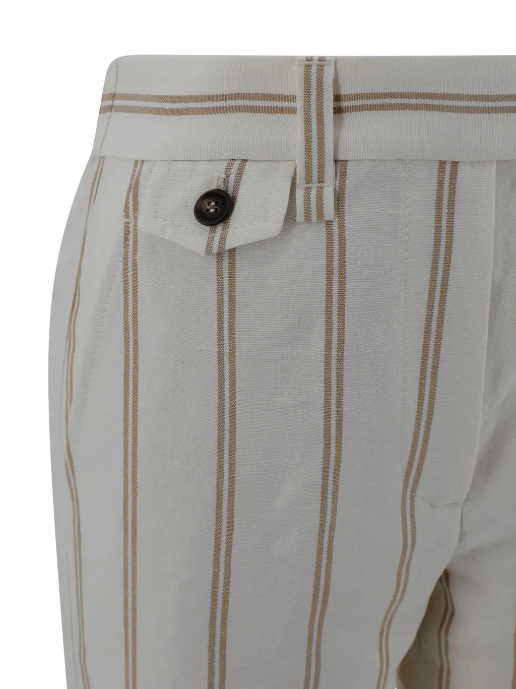 Striped Straight-Leg Trousers