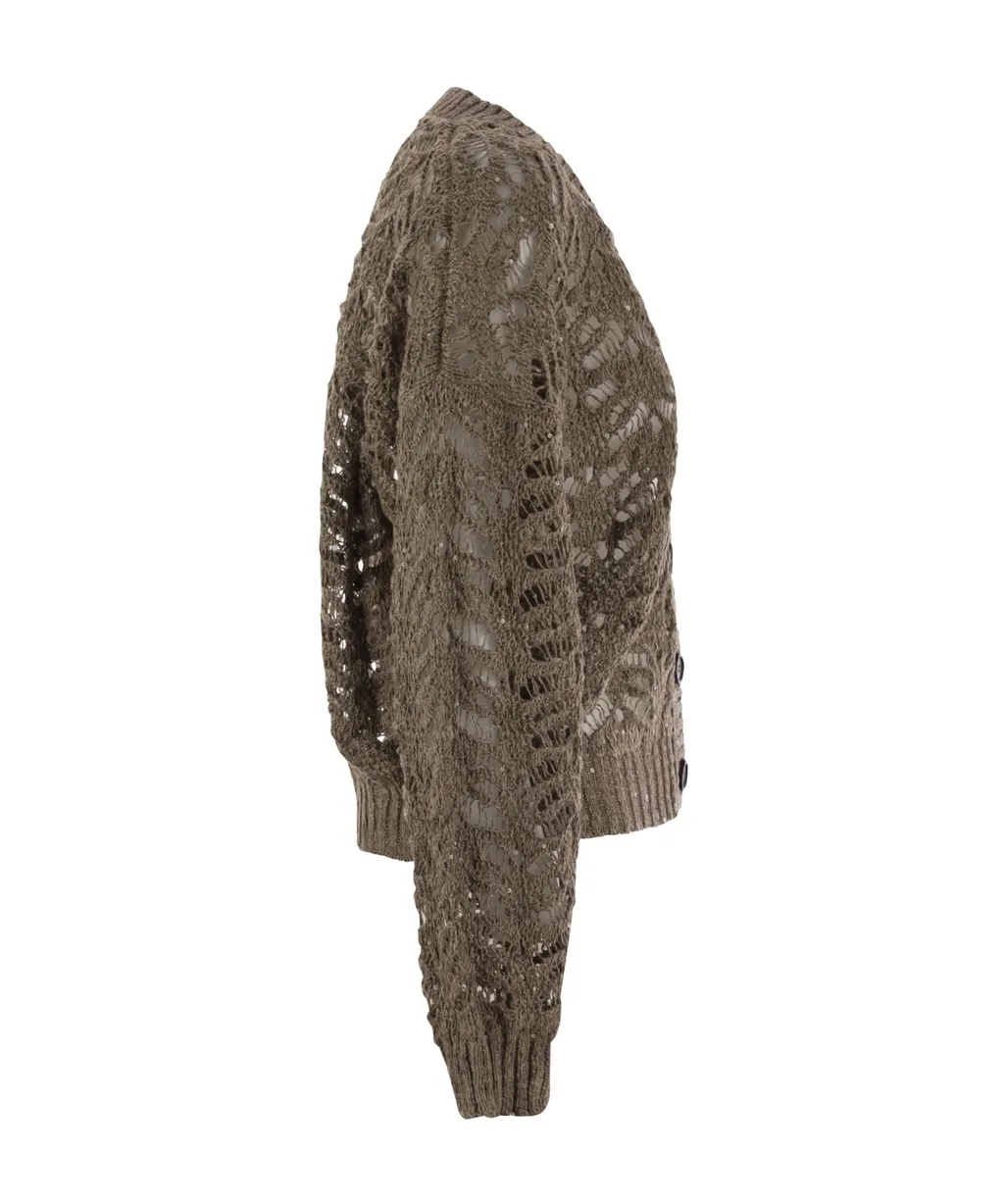 V-Neck Buttoned Cardigan