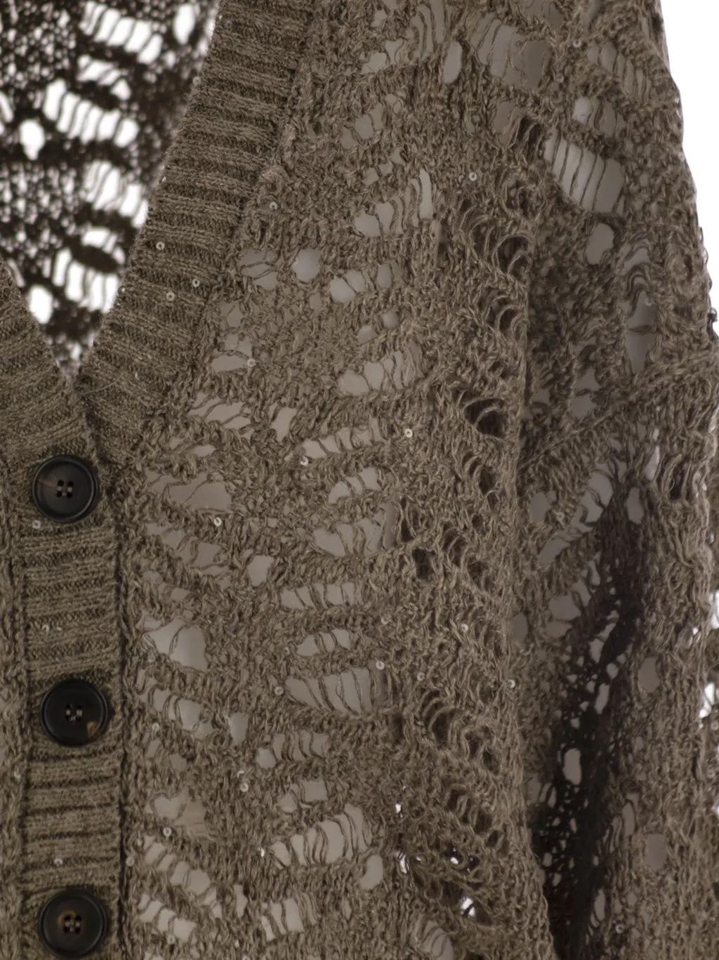 V-Neck Buttoned Cardigan