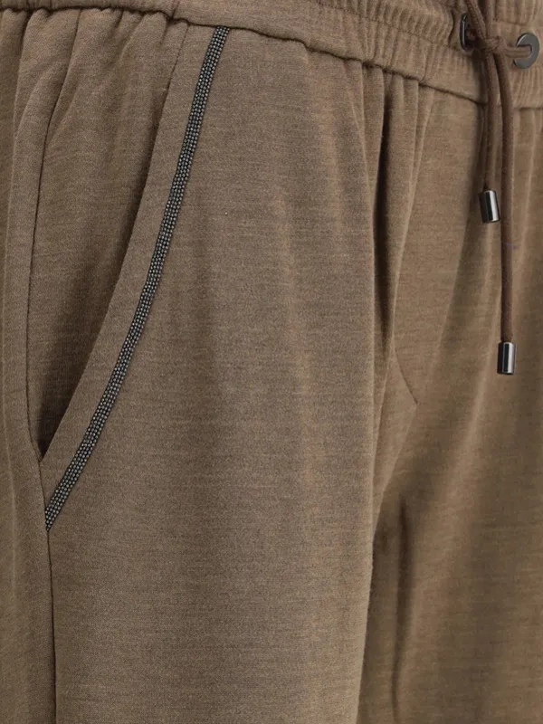 Drawstring Tapered-Leg Sweatpants