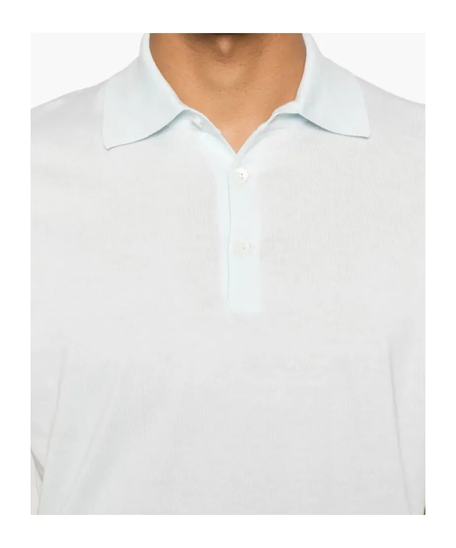 Short Sleeved Buttoned Polo Shirt