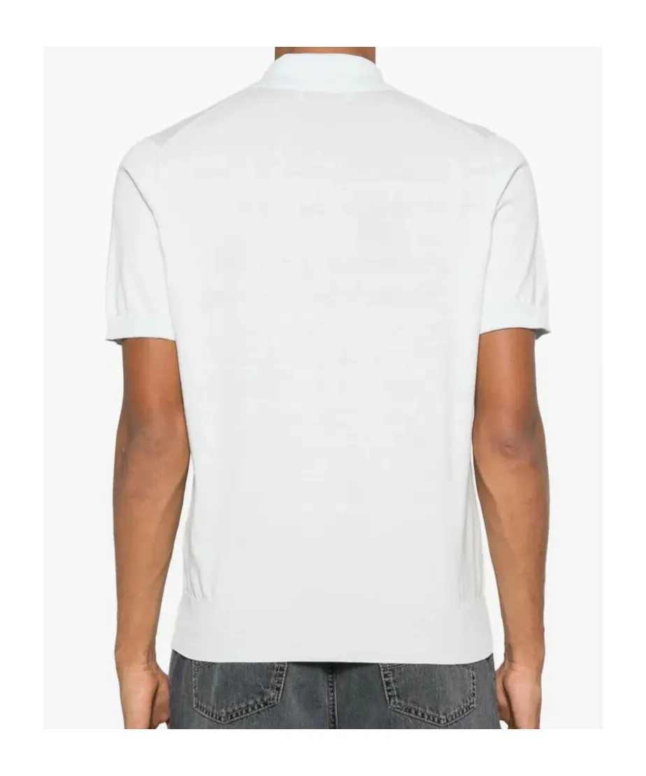 Short Sleeved Buttoned Polo Shirt