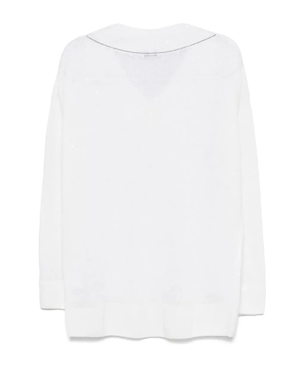 V-Neck Knit Sweater