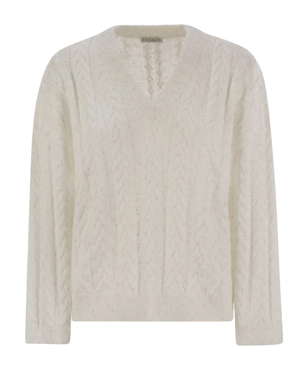 V-Neck Knitted Jumper