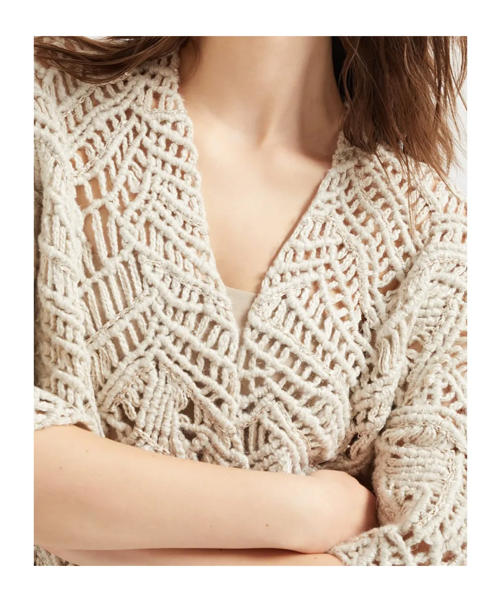 Opera Dazzling Macrame Cardigan