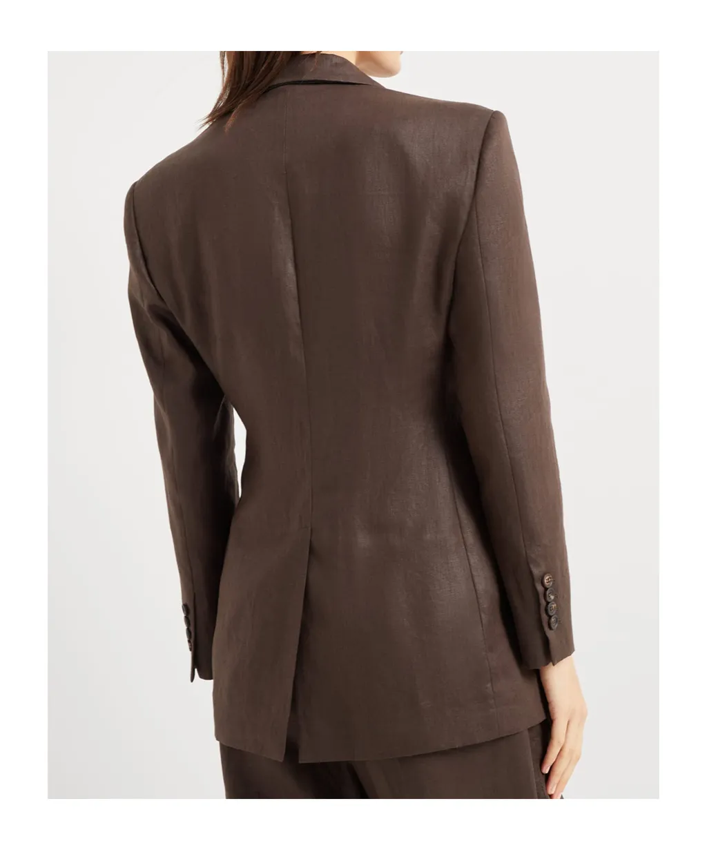 Embellished Polished Twill Blazer