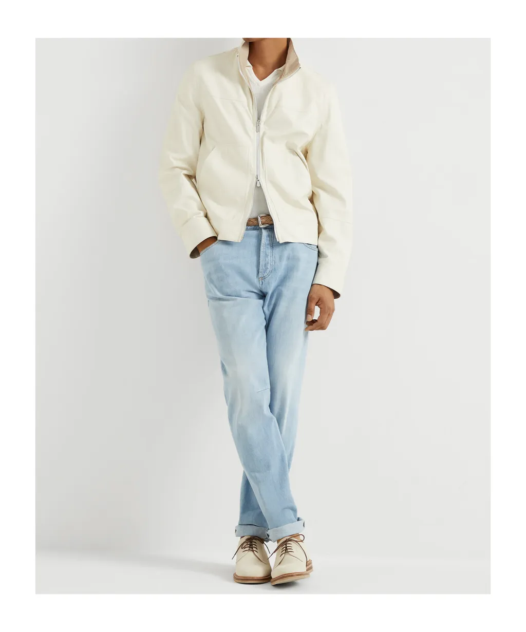 Zip-Up Reversible Bomber Jacket