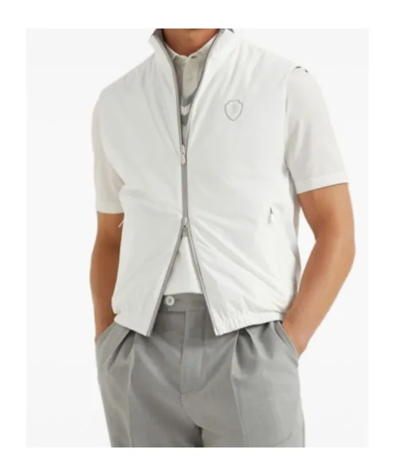 Reversible Quilted Zipped Gilet