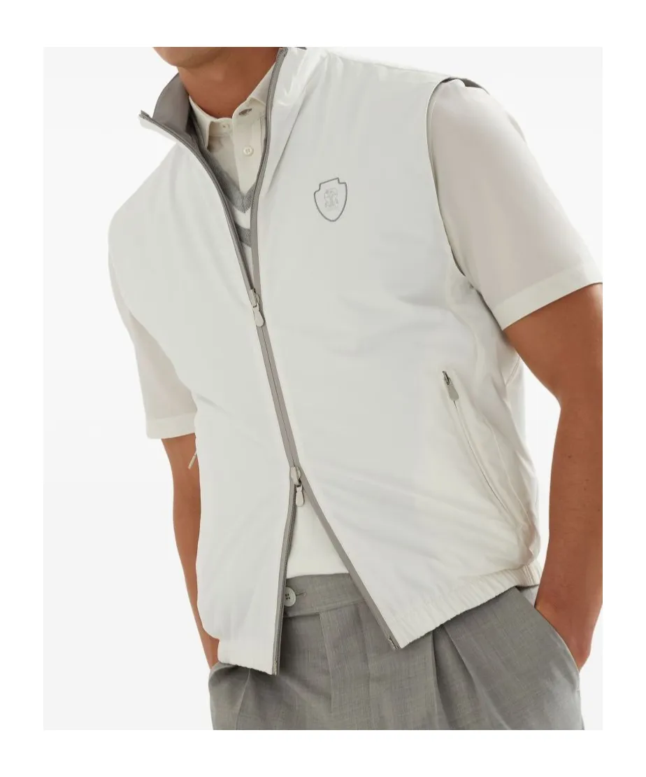 Reversible Quilted Zipped Gilet