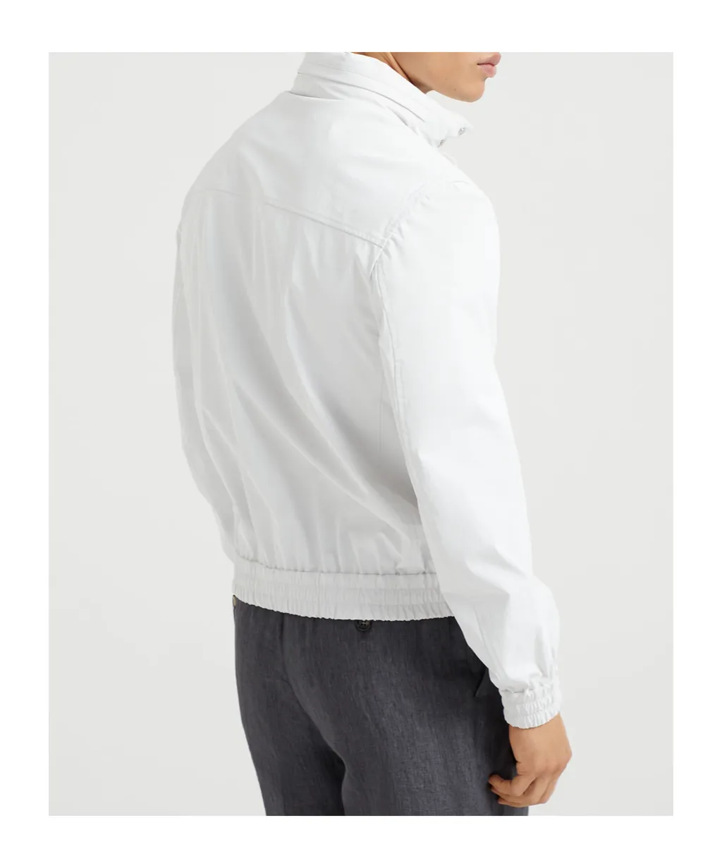 High Neck Zip-Up Bomber Jacket