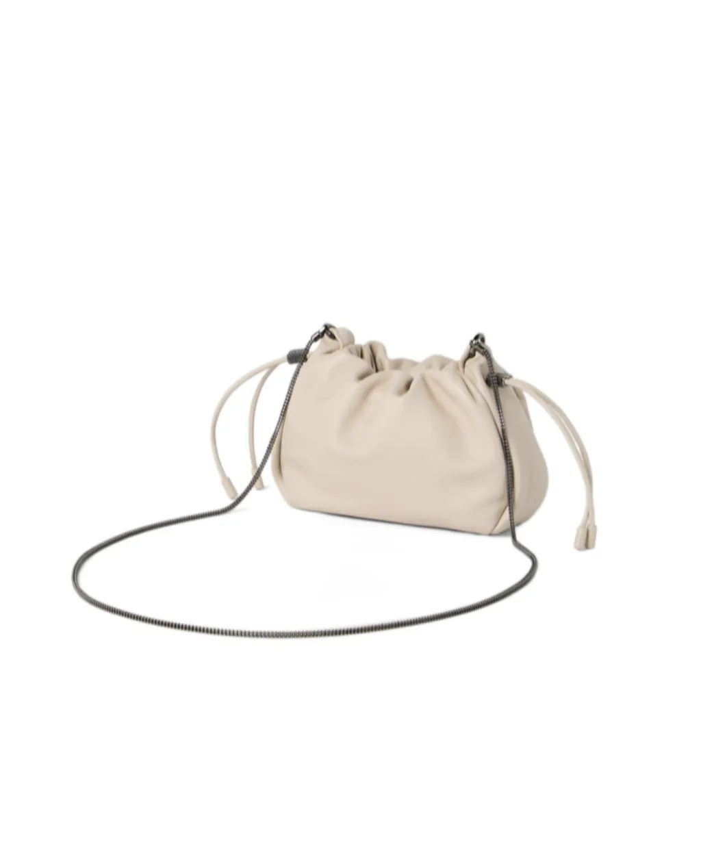 Mellow Drawstring Small Bucket Bag