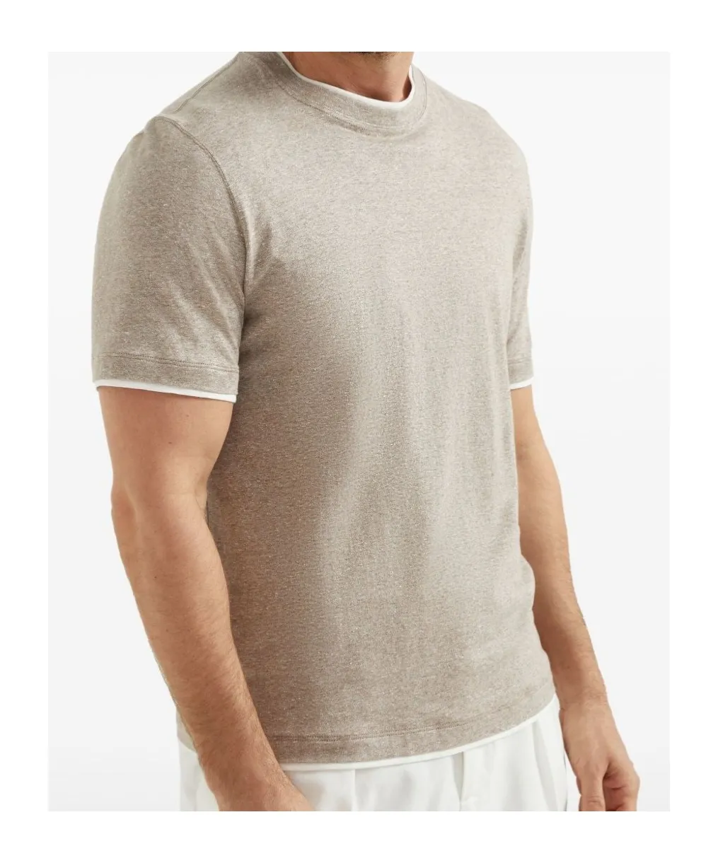 Layered Effect Crewneck T-Shirt