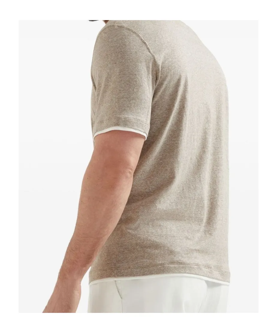 Layered Effect Crewneck T-Shirt