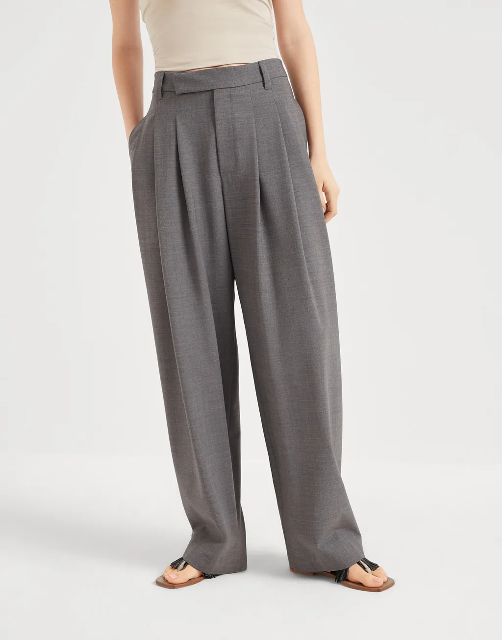 Tropical Luxury Sartorial Baggy Trousers