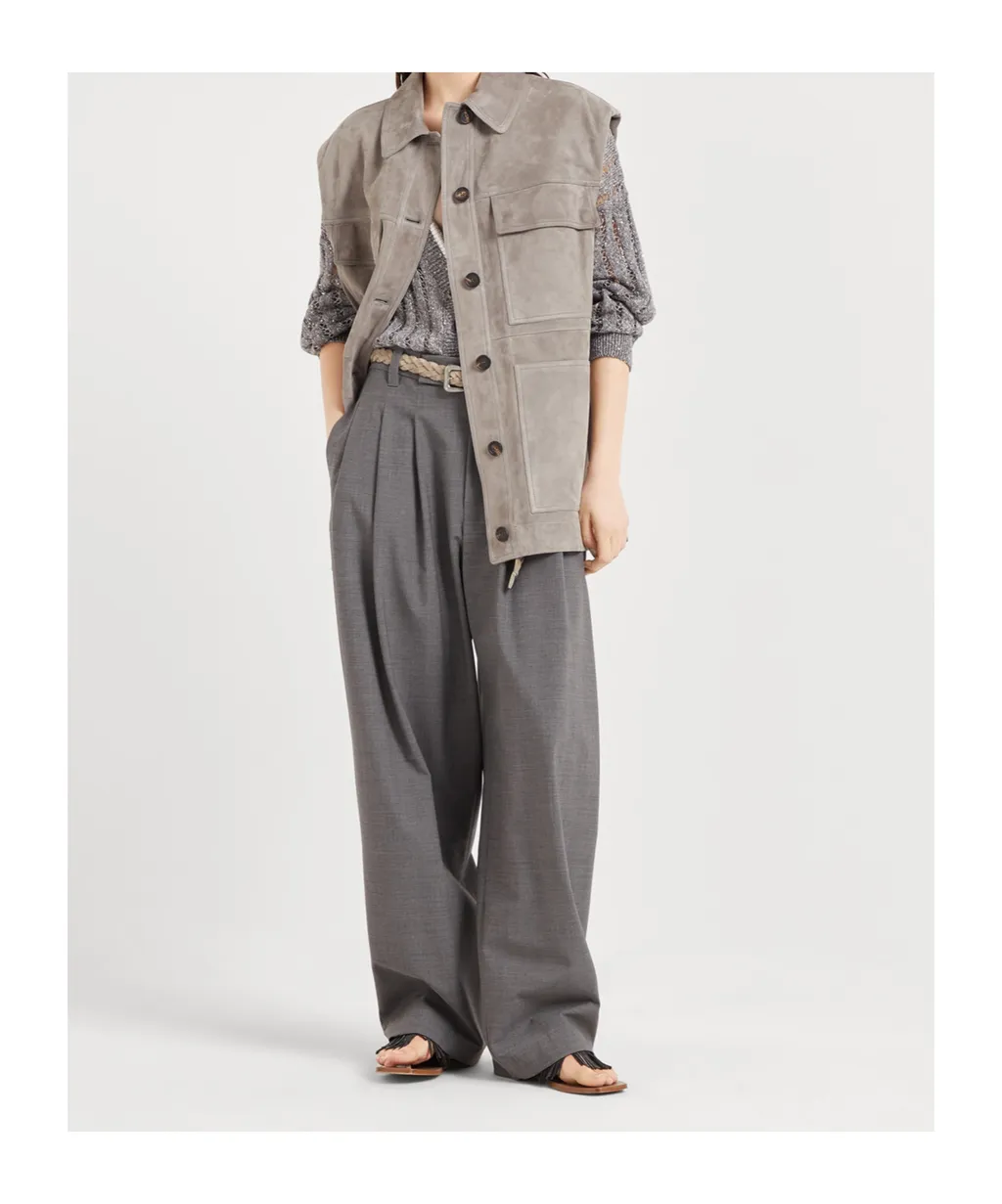 Tropical Luxury Sartorial Baggy Trousers