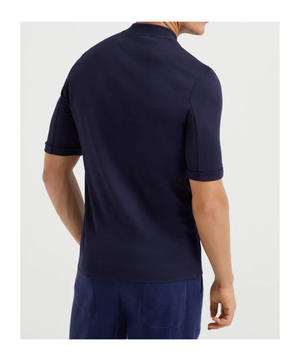 Jersey Mock Neck T-Shirt