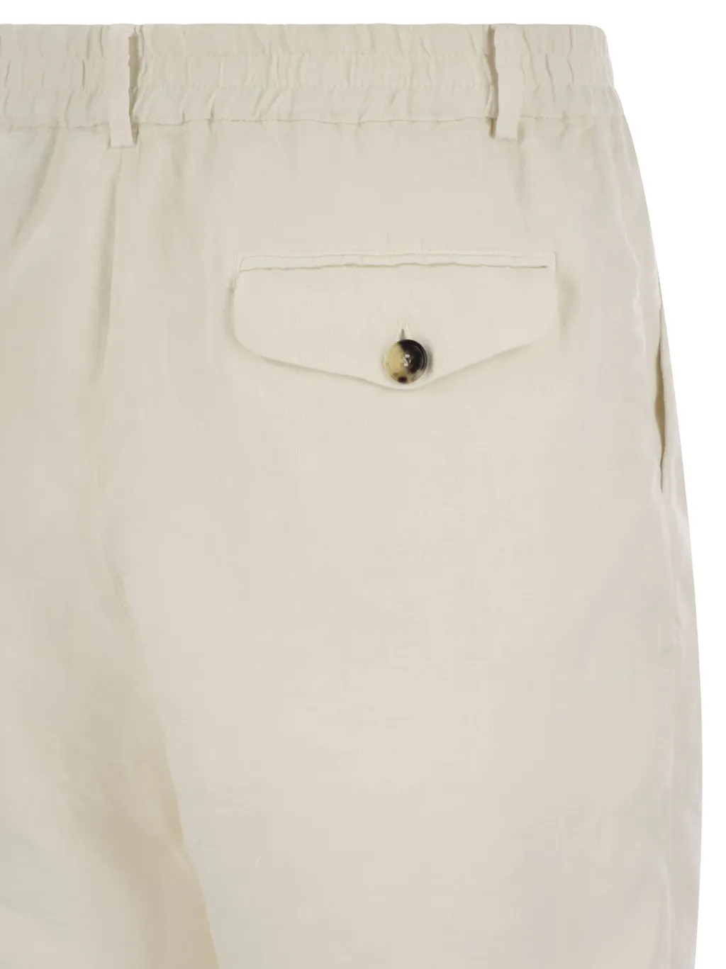 Buttoned Straight-Leg Shorts