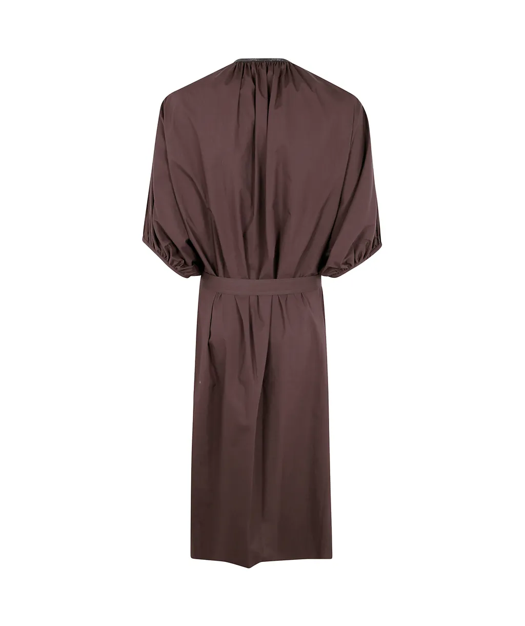 Embellished Belted Midi Dress