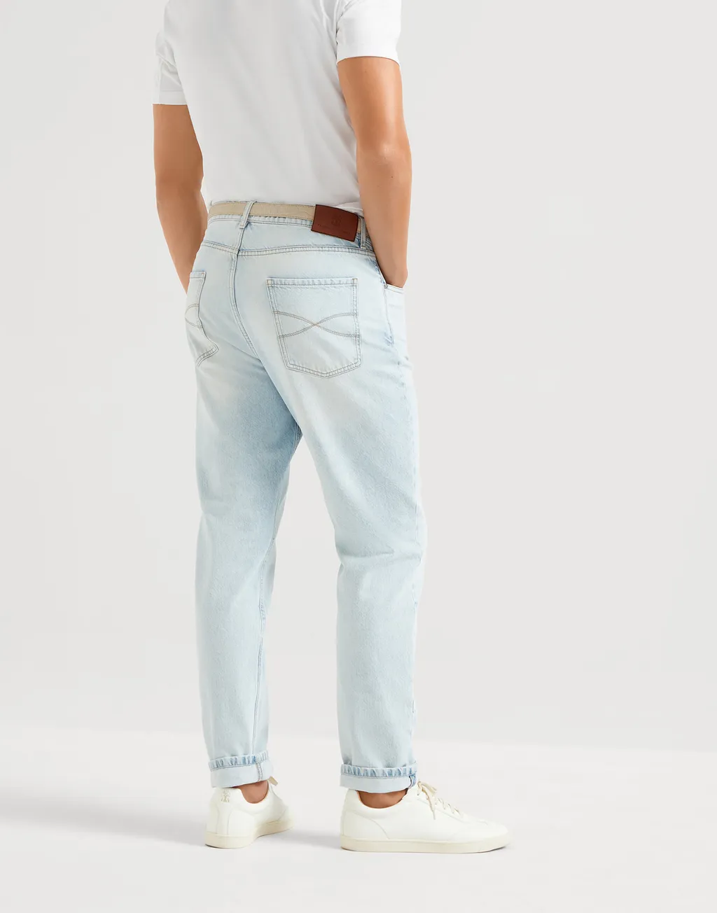 Logo Patch Mid-Rise Jeans