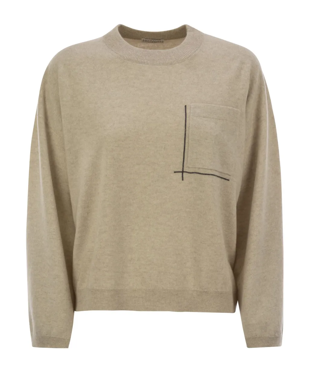 Chest Pocket Knitted Jumper