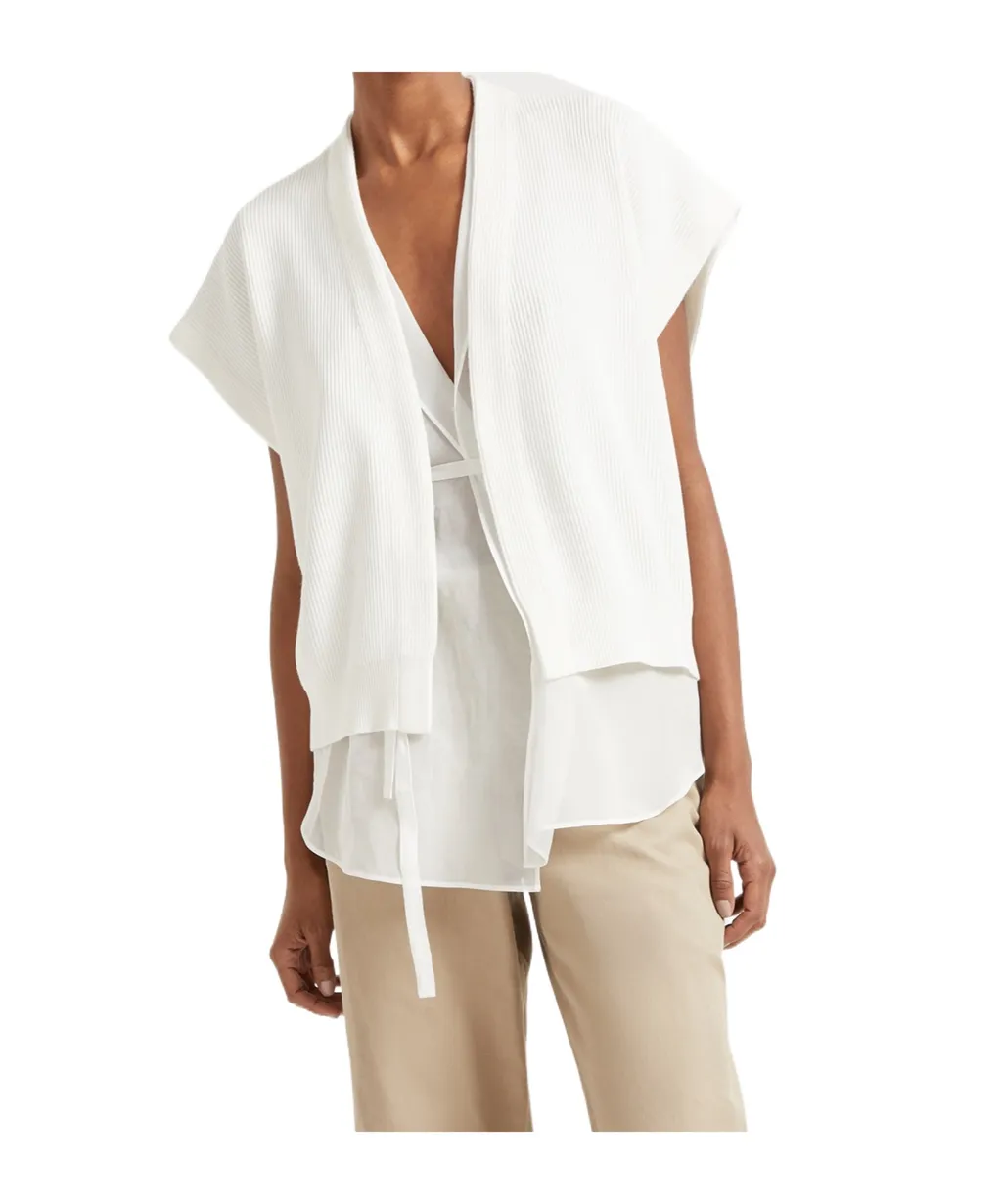 Layered Knit Cardigan