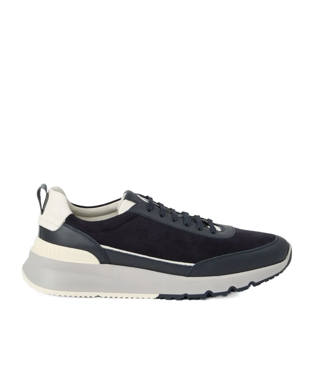 Logo Embossed Lace-Up Sneakers