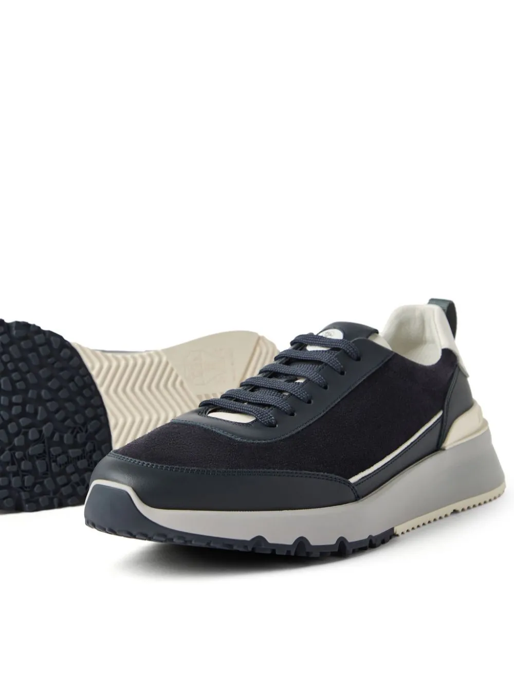 Logo Embossed Lace-Up Sneakers