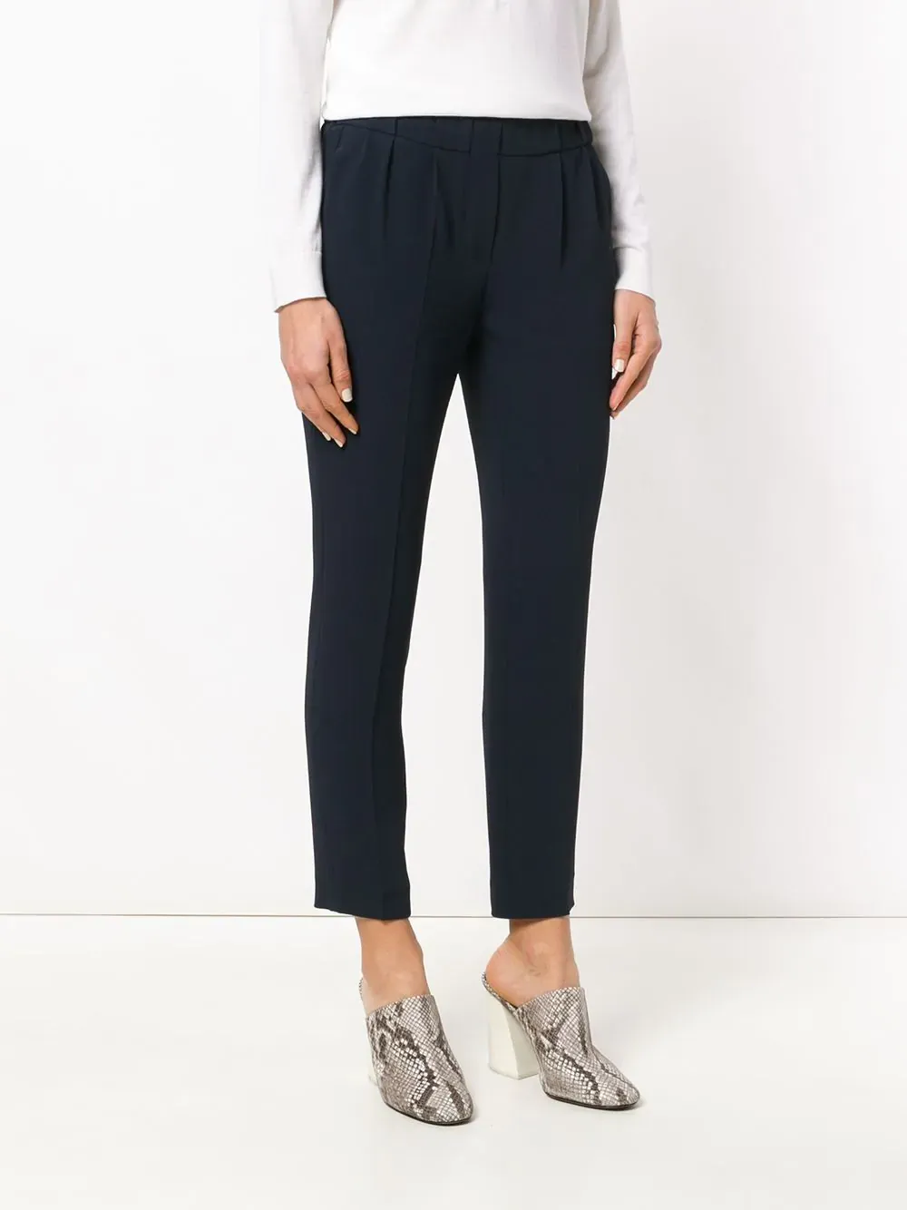 Tapered Cropped Trousers