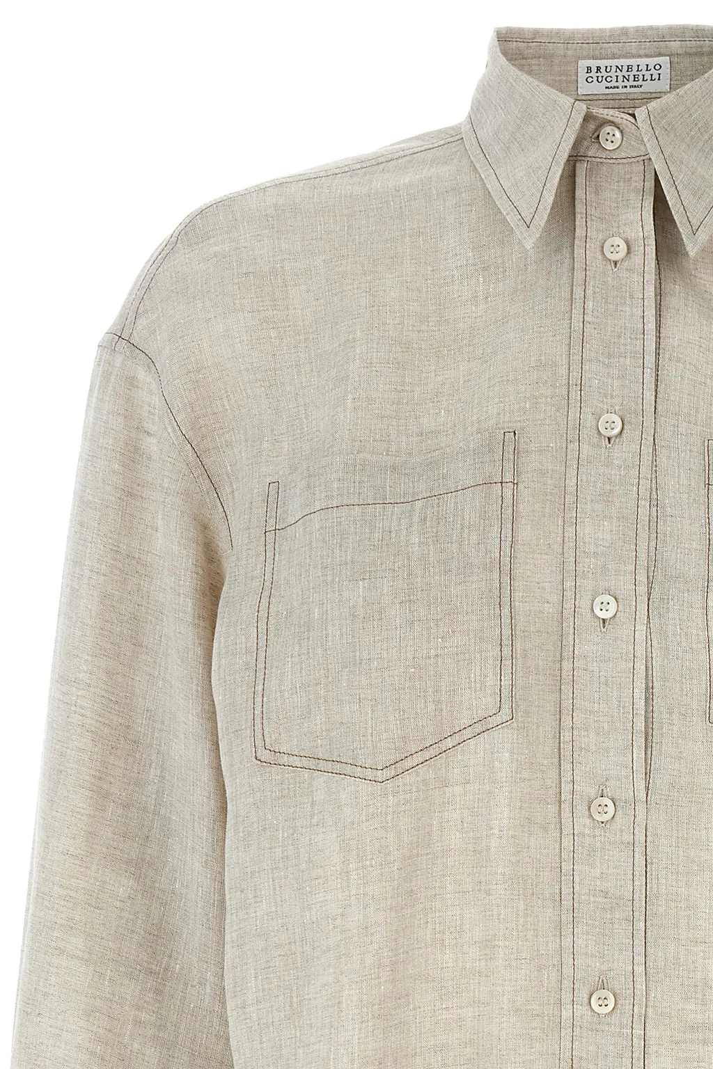 Contrast Stitched Shirt