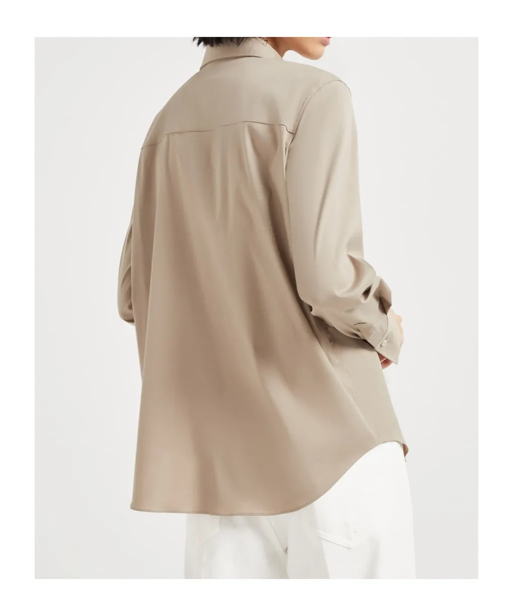 Straight-Point Collared Buttoned Shirt