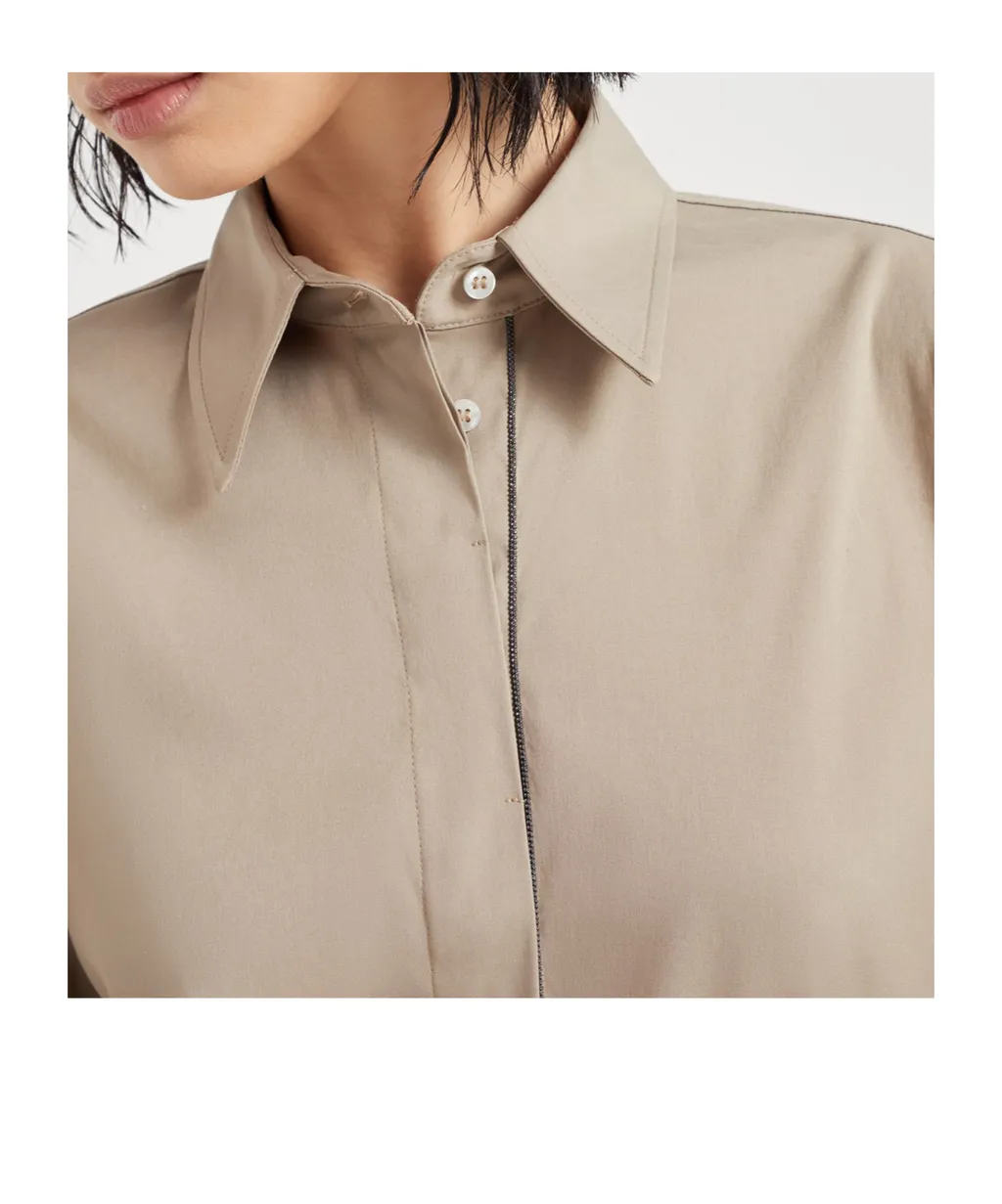 Straight-Point Collared Buttoned Shirt