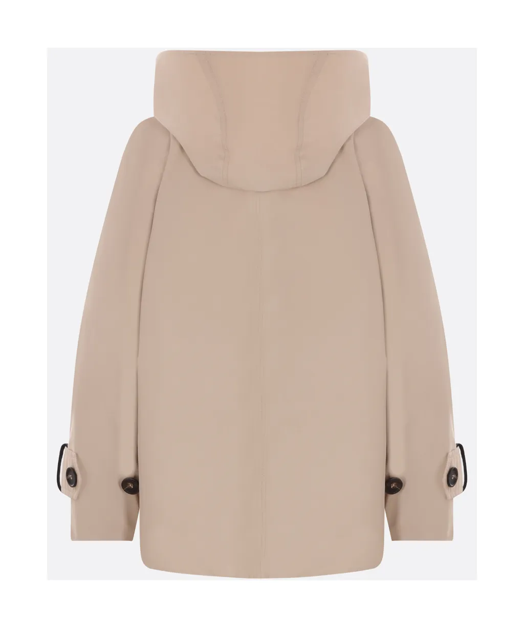 Double-Breasted Hooded Coat