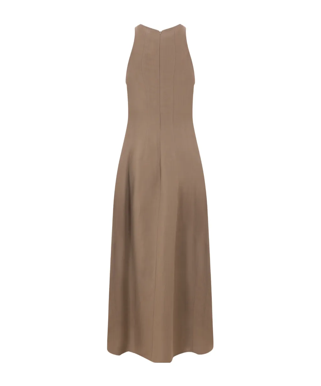 Sleeveless Crewneck Dress