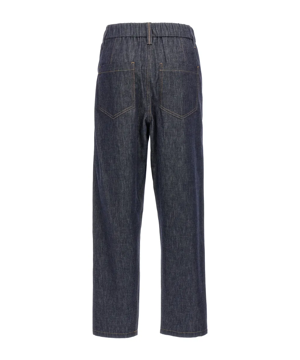 Elasticated Waistband Jeans