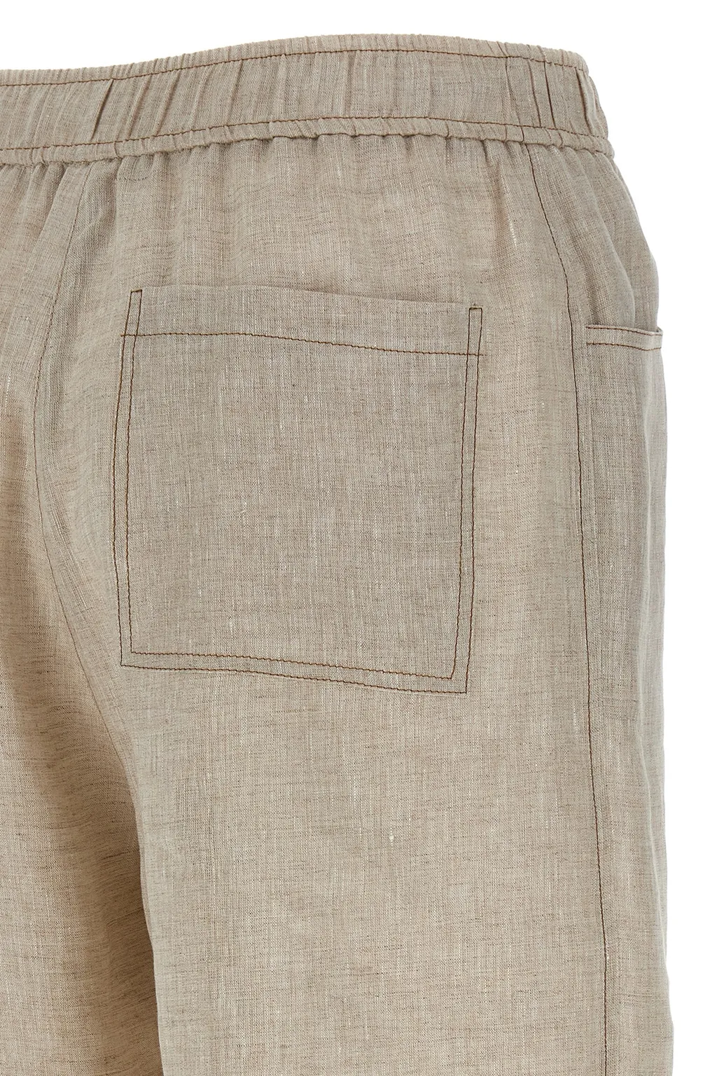 Elasticated Waistband Wide-Leg Trousers