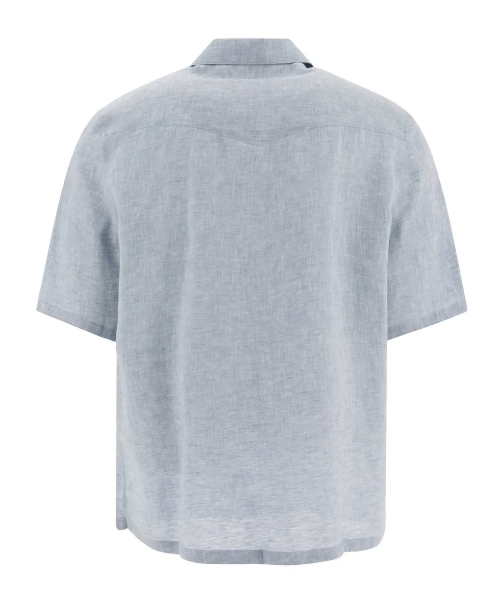 Short-Sleeved Button-Up Shirt