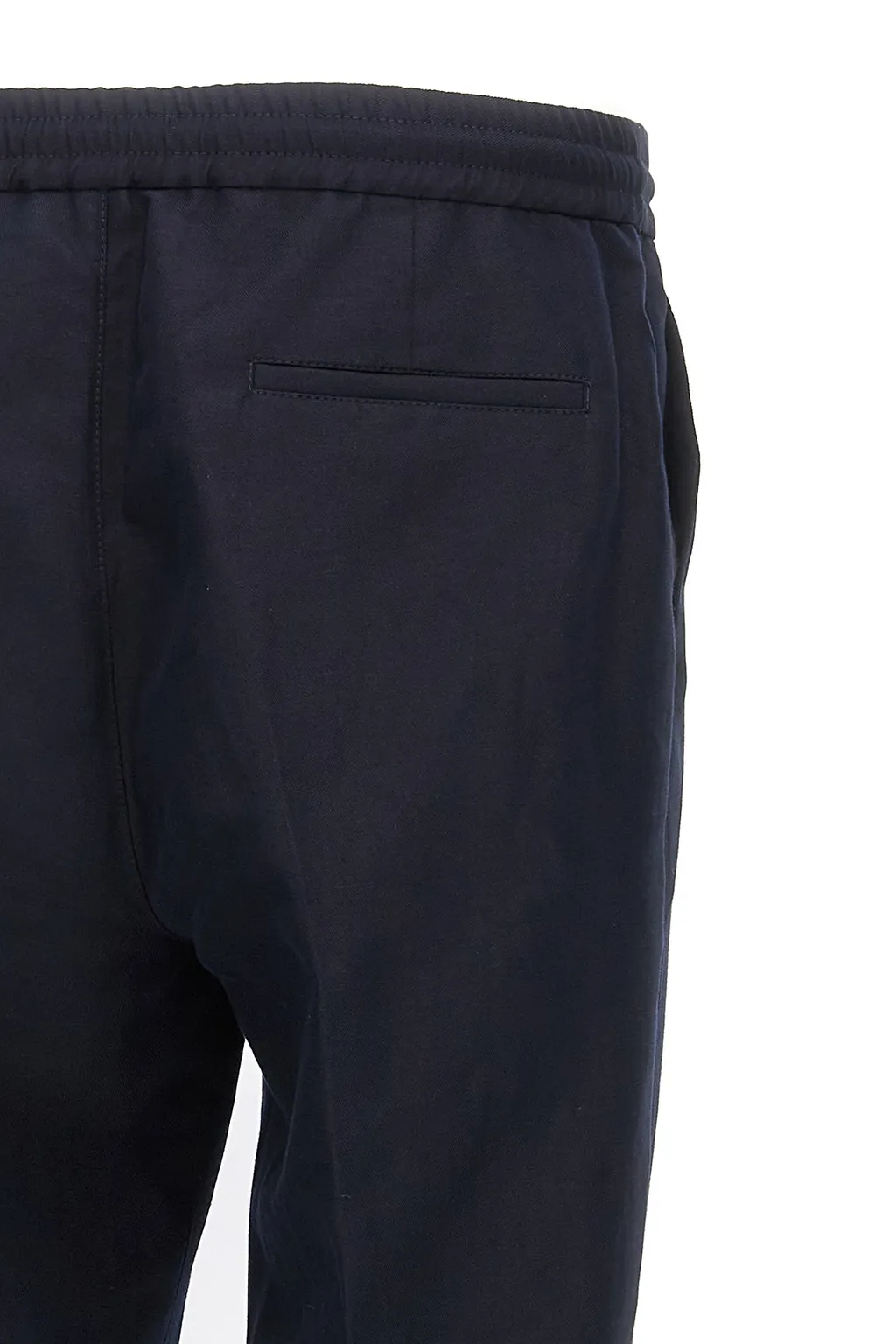 Drawstring Tapered Leg Trousers