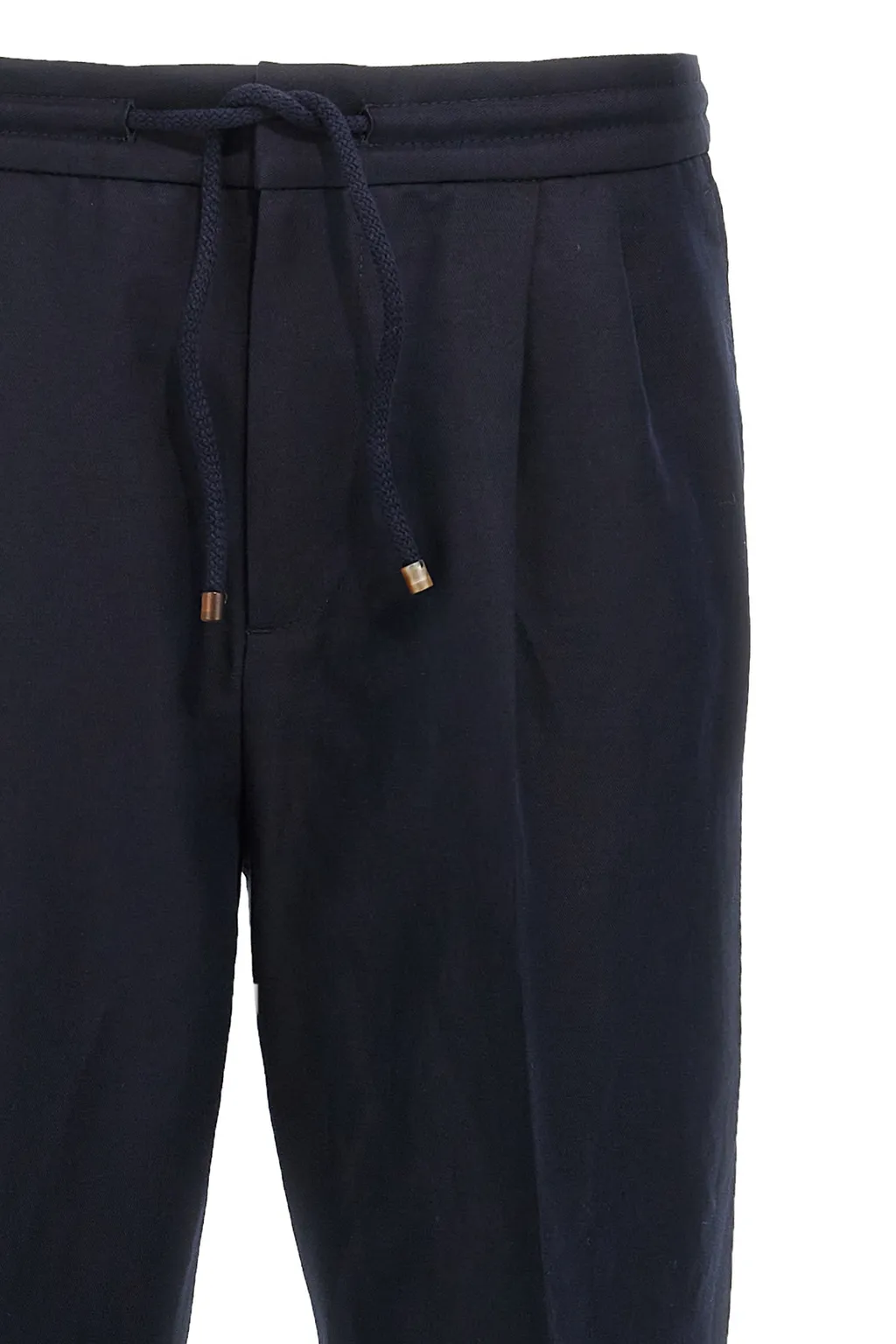 Drawstring Tapered Leg Trousers