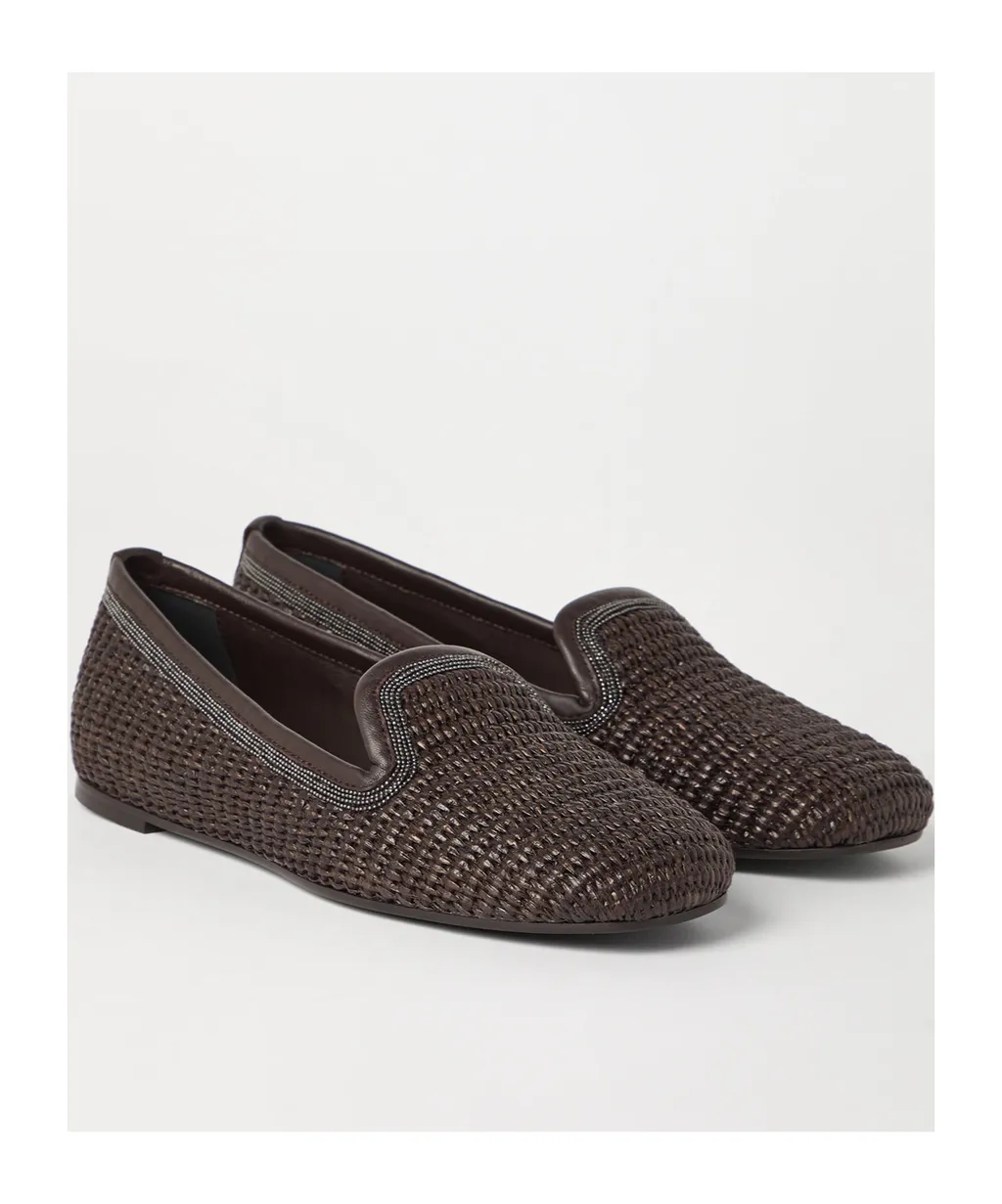 Interwoven-Design Slippers