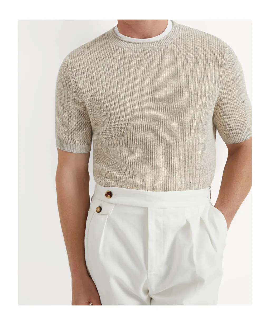 Half English Rib Knit T-Shirt