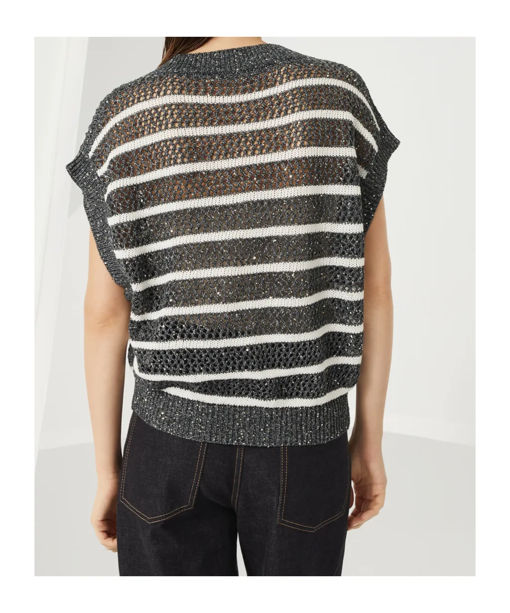 V-Neck Knitted Vest