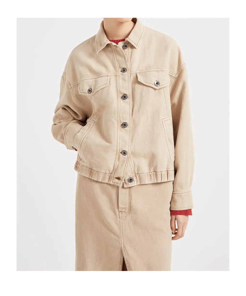 Elastic Waistband Jacket