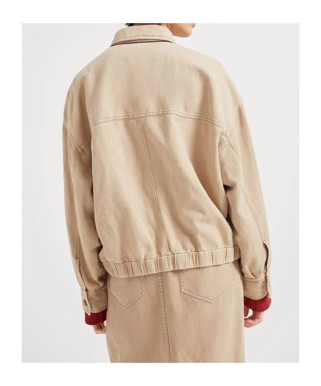 Elastic Waistband Jacket