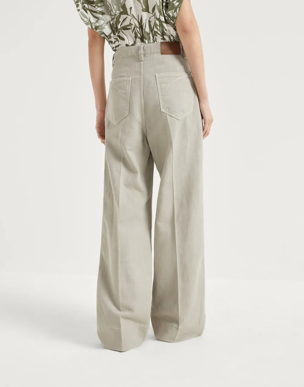 Garment-Dyed Loose Trousers