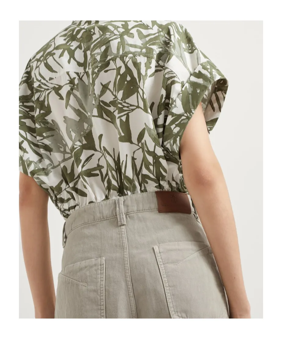 Garment-Dyed Loose Trousers