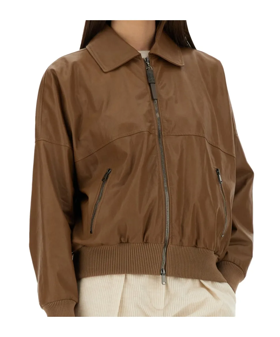 Long-Sleeved Zipped Jacket