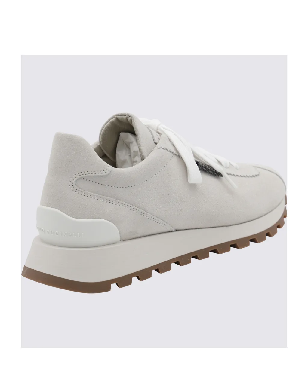 Round-Toe Lace-Up Trainers