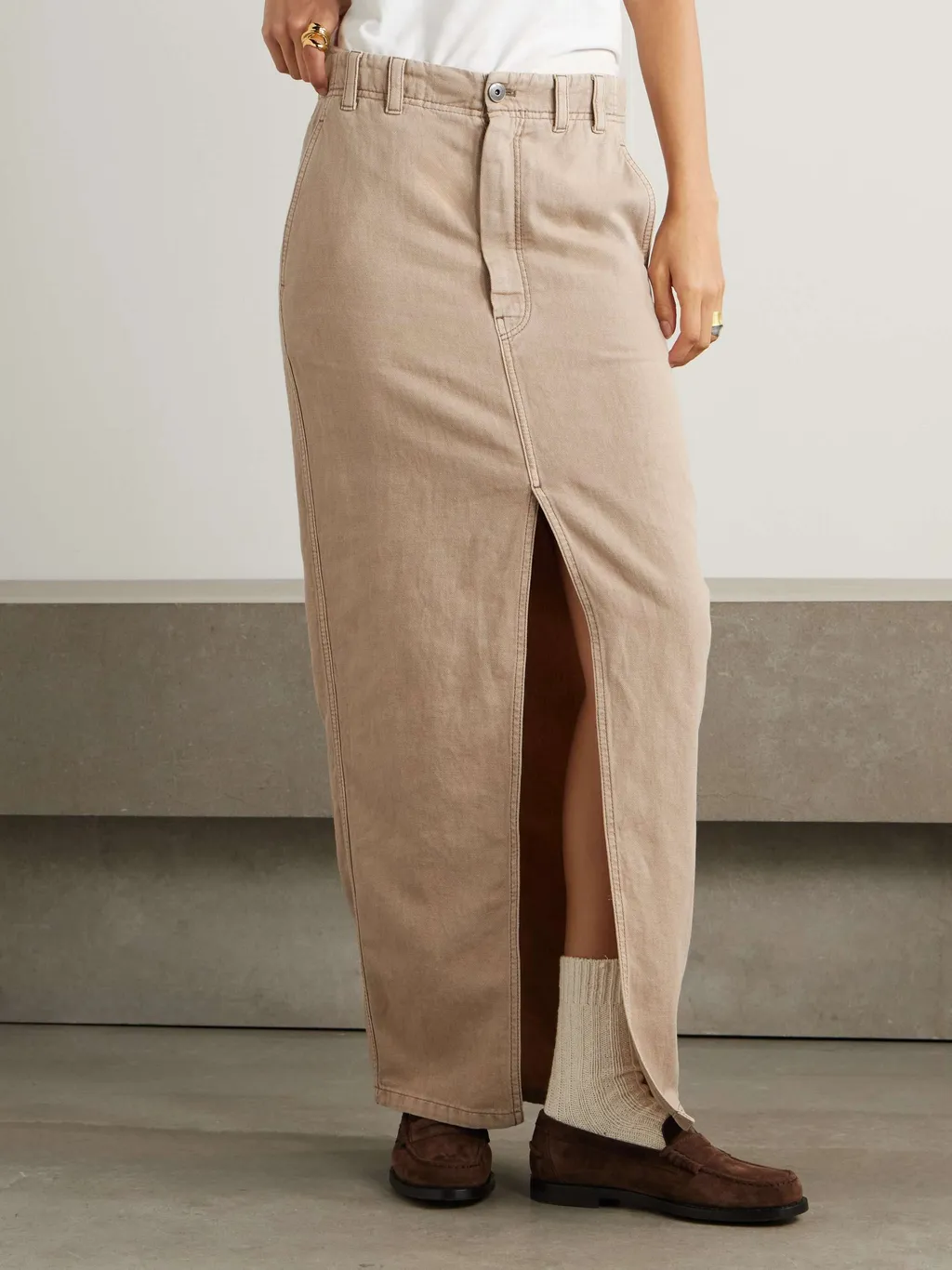 Logo Patch High-Waisted Skirt