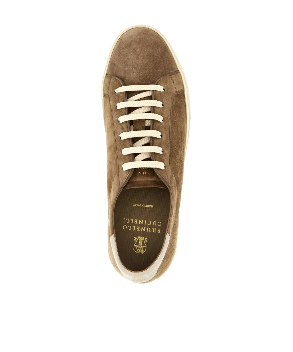 Logo Embossed Lace-Up Sneakers