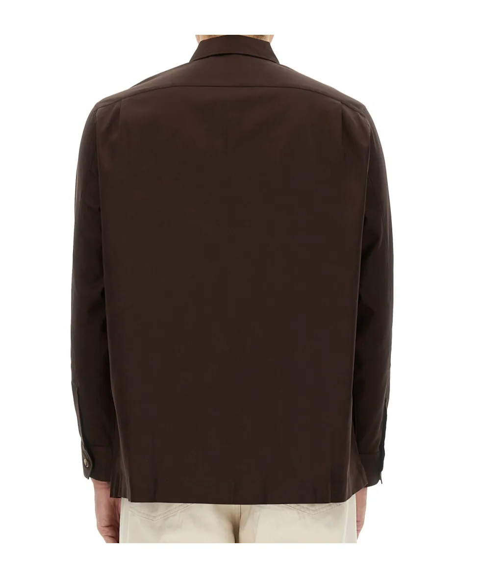 Long-Sleeved Button-Up Shirt